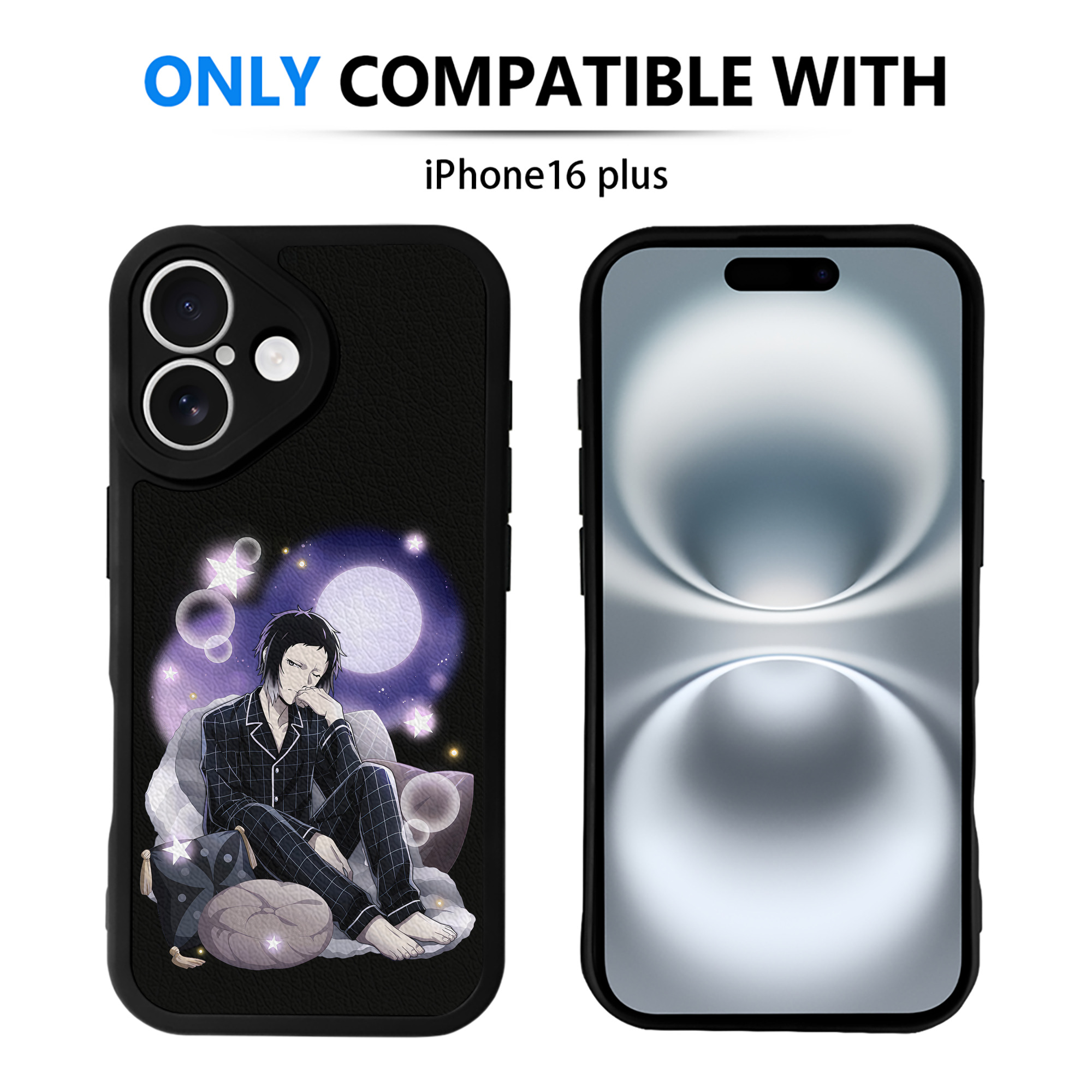 （画像用） 文豪ストレイドッグス Bungo Stray Dogs 【iPhone 16シリーズ対応】シリコンスマホケース（レザー調） 材質：シリコン